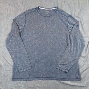 Orvis Shirt Mens‎ XXL Blue Long Sleeve Performance Pullover 2XL Lightweight
